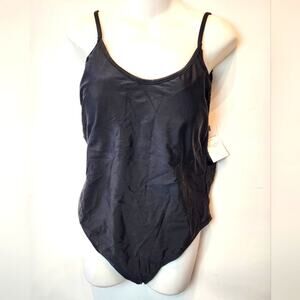 New Black One Piece Swimsuit Super Sexy Tank‎ 1 Piece Low Back 60 Size 18-20